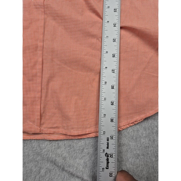 NWT Polo Ralph Lauren Mens Classic Fit Button-Down Shirt 17 34/35 Orange Check - Picture 6 of 7